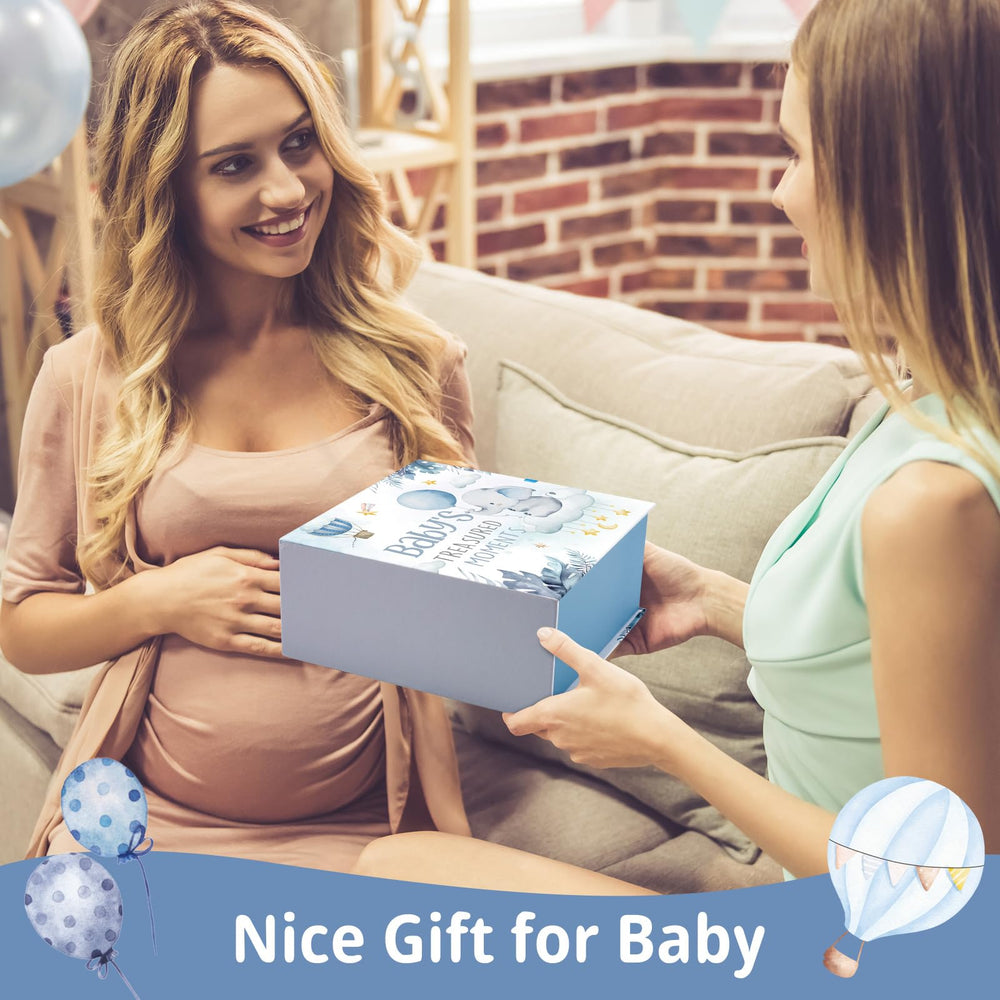 Beeveer Baby Keepsake Box gift-ready packaging makes it perfect for baby showers.