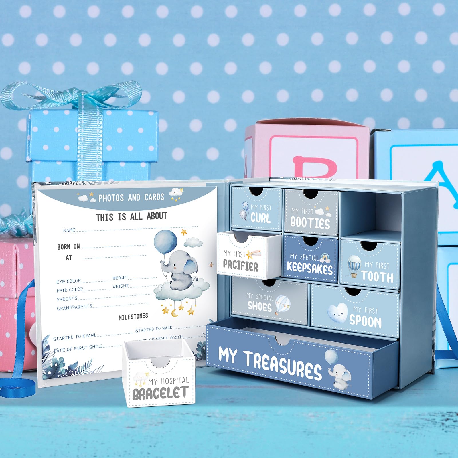Beeveer Baby Keepsake Box ultrasound photos storage for treasured memories.