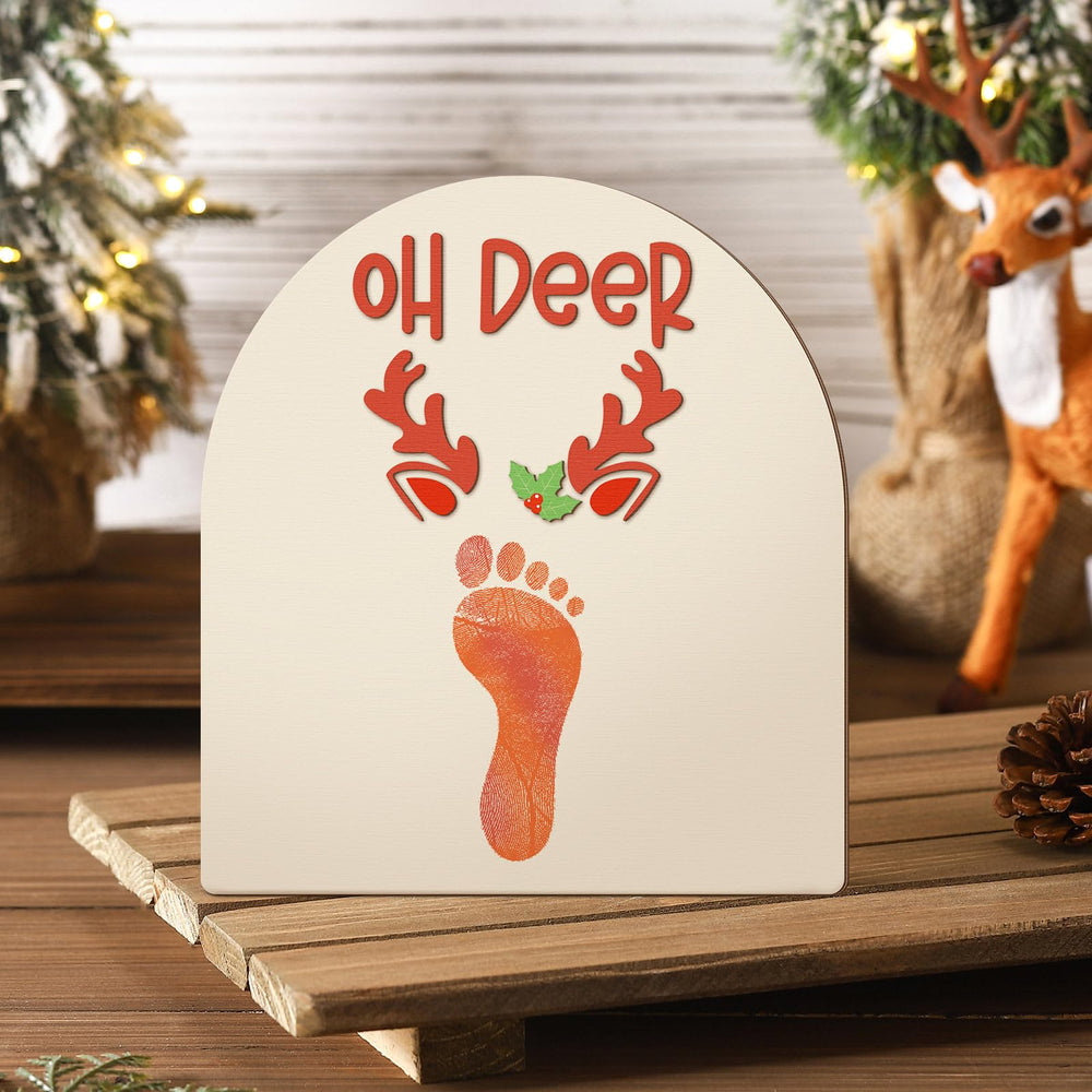 Beeveer deer design rustic ornament ideal for tree decor and keepsake gifts.