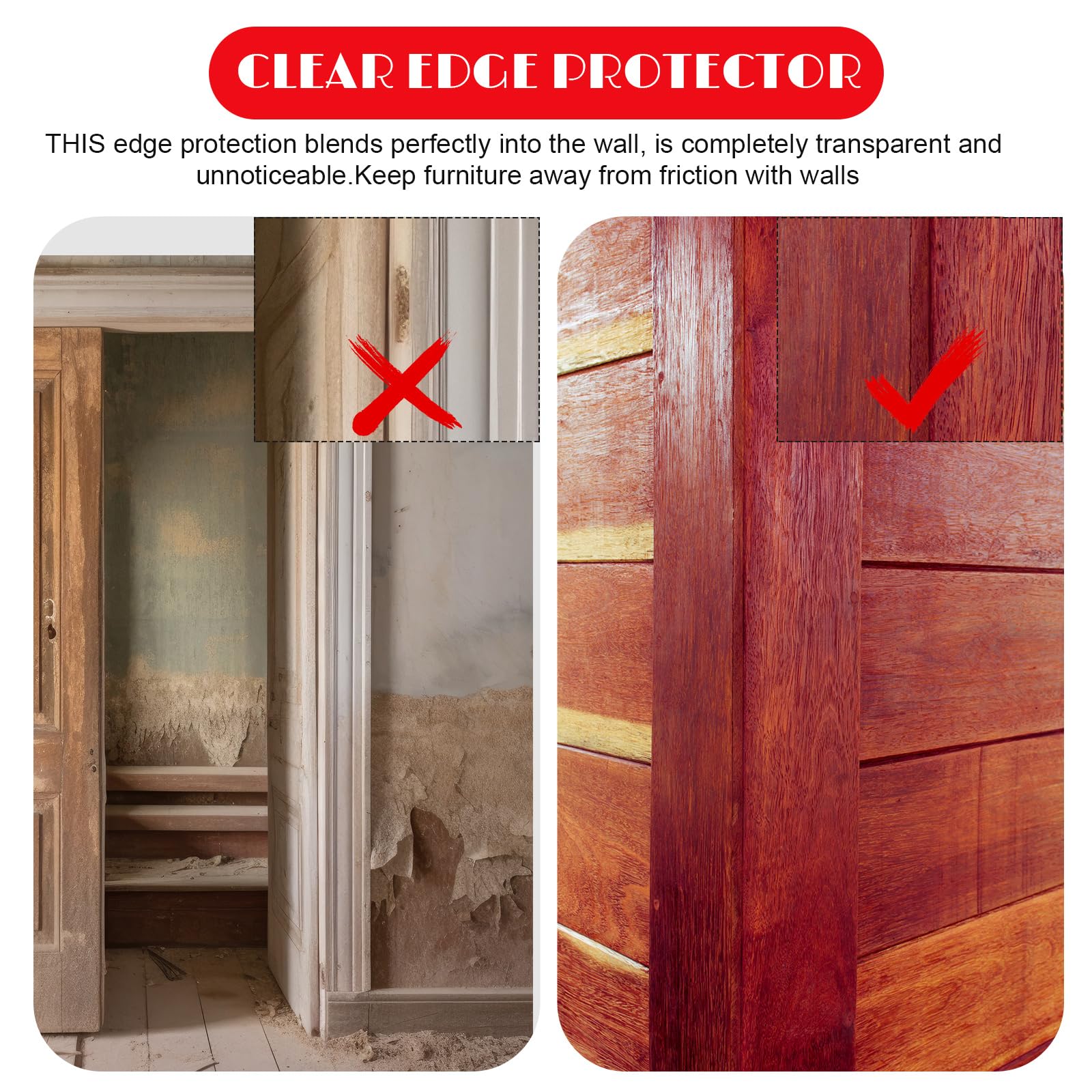 Beeveer elegant clear design blends with modern interiors while guarding sharp edges.
