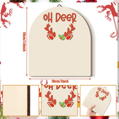Beeveer footprint-art ornament with back hook for easy hanging.