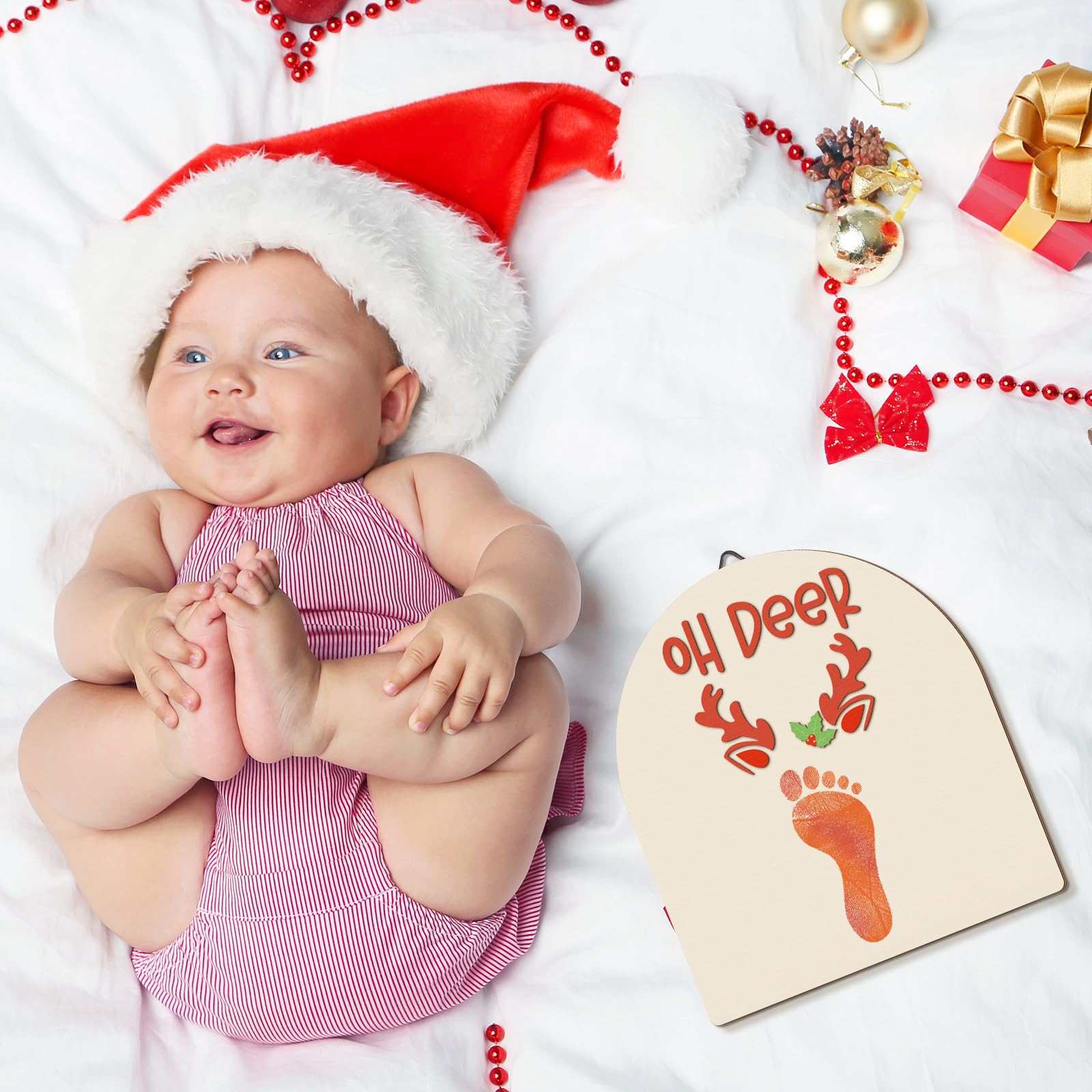 Beeveer newborn photoshoot prop crafted wood offers photogenic, timeless holiday memories.