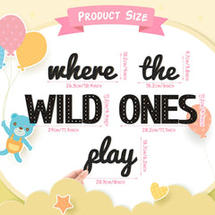 Beeveer nursery wall decor black wood sign elevates playroom aesthetic and room flexibility
