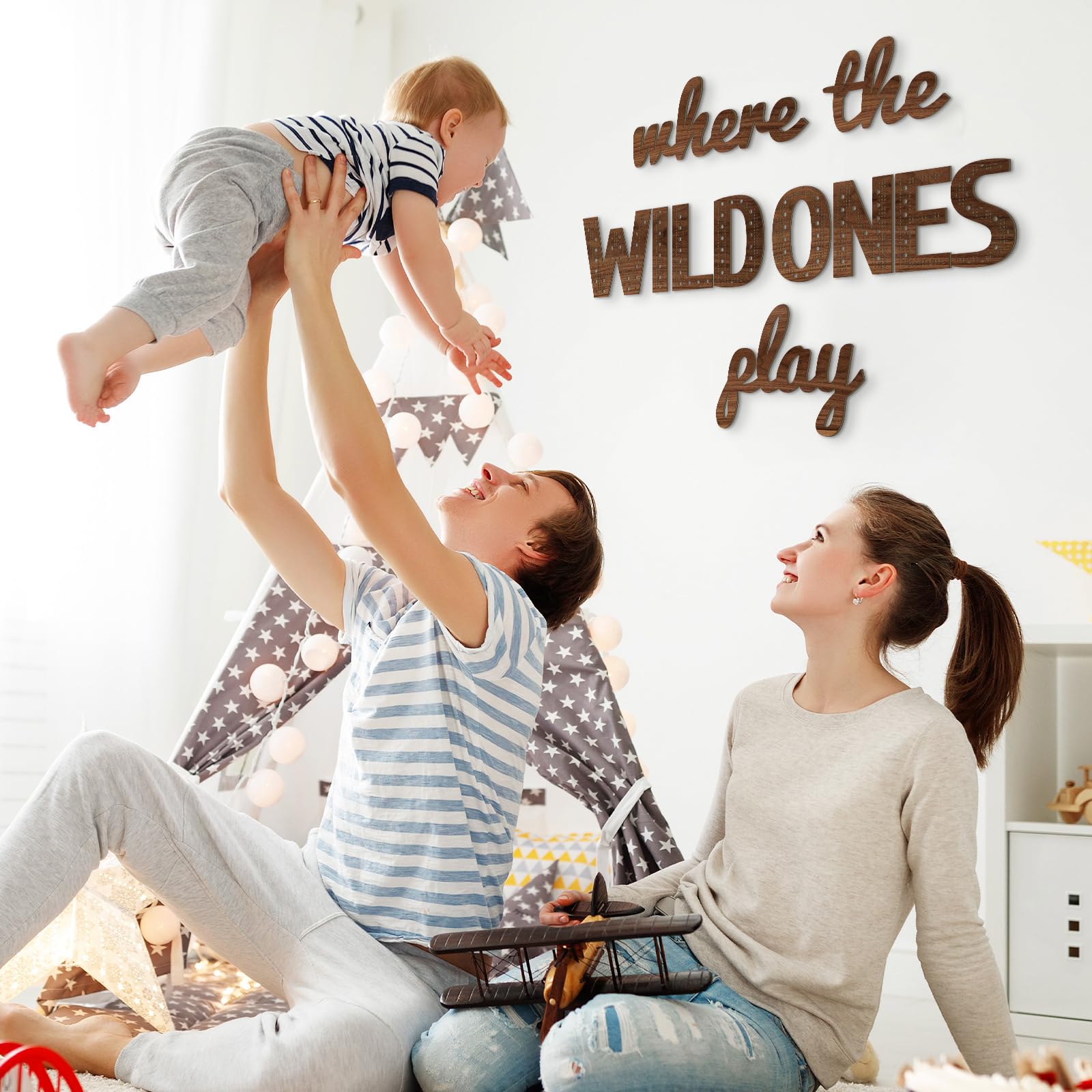 Beeveer versatile playroom wall decor suitable for bedrooms or living spaces.