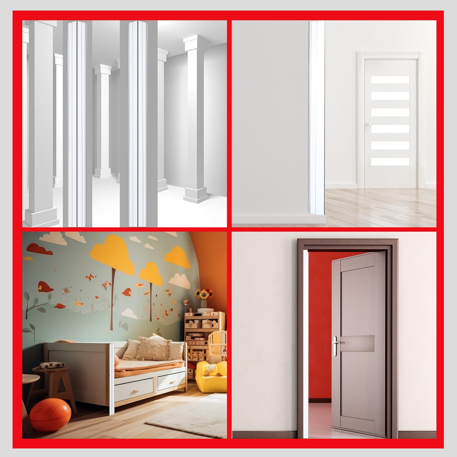 Beeveer waterproof wall corner protector closeup emphasizes durable, water resistant shielding.