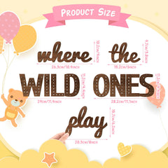 Beeveer wooden playroom wall decor in brown tone enhances nursery warmth and charm.