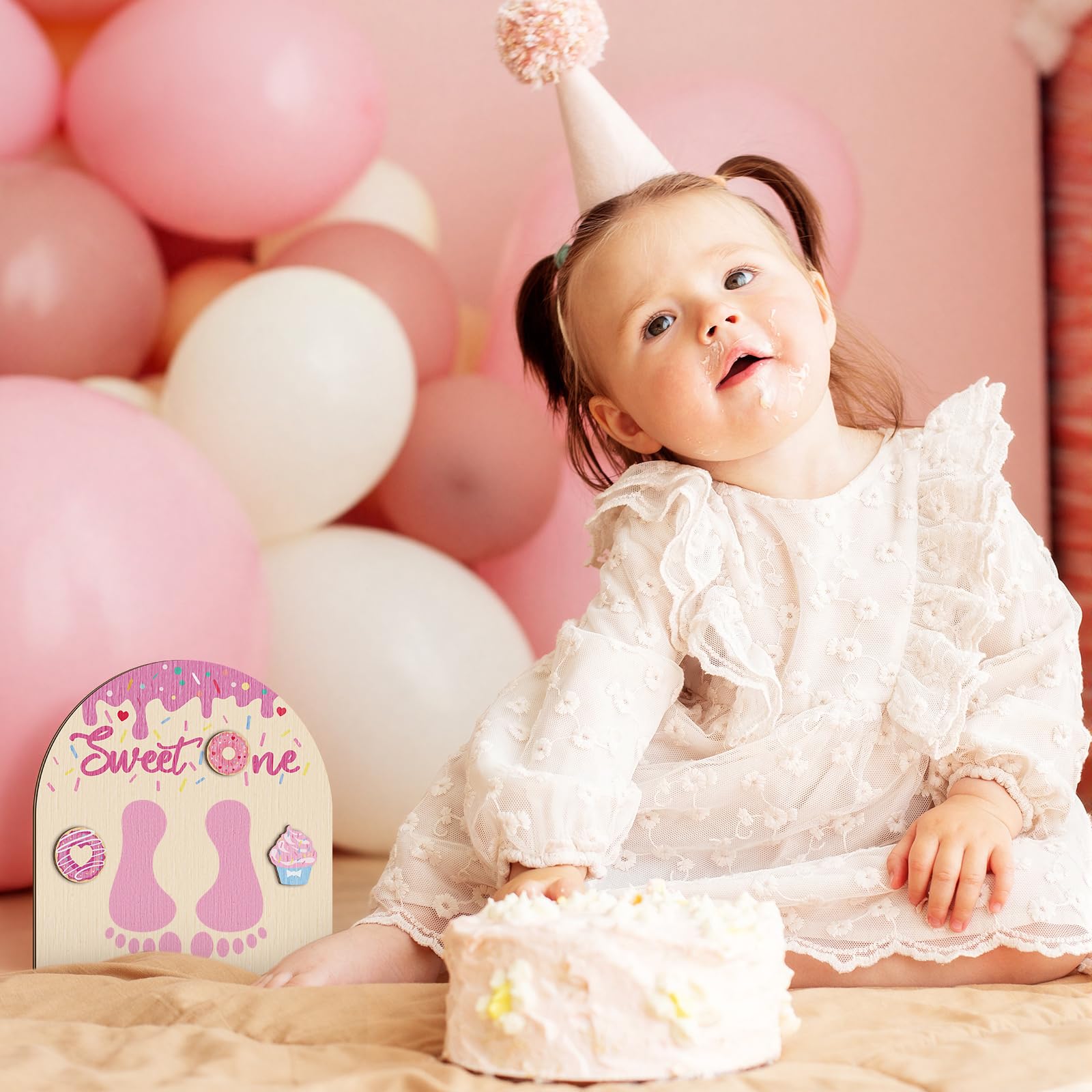 Beeveer wooden sign makes a thoughtful newborn gift or photoshoot prop