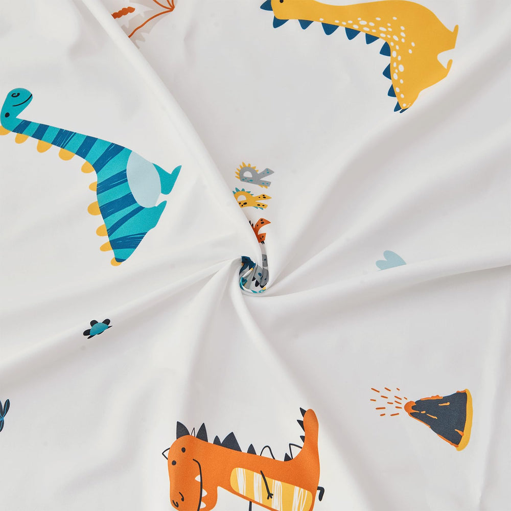 Beeweed dinosaur toddler bedding double-sided pattern for easy pattern switching.