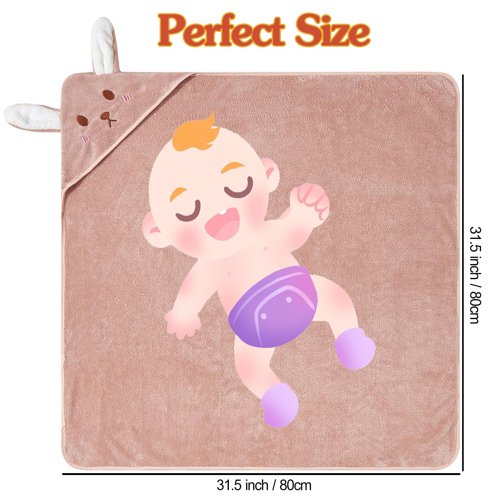 BEFACL gift-ready packaging with 6 towels makes a practical baby gift