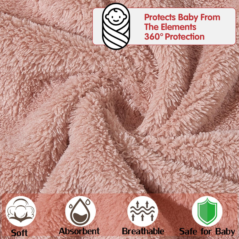 BEFACL ultra-soft coral fleece fabric towel on display, gentle comfort after bath