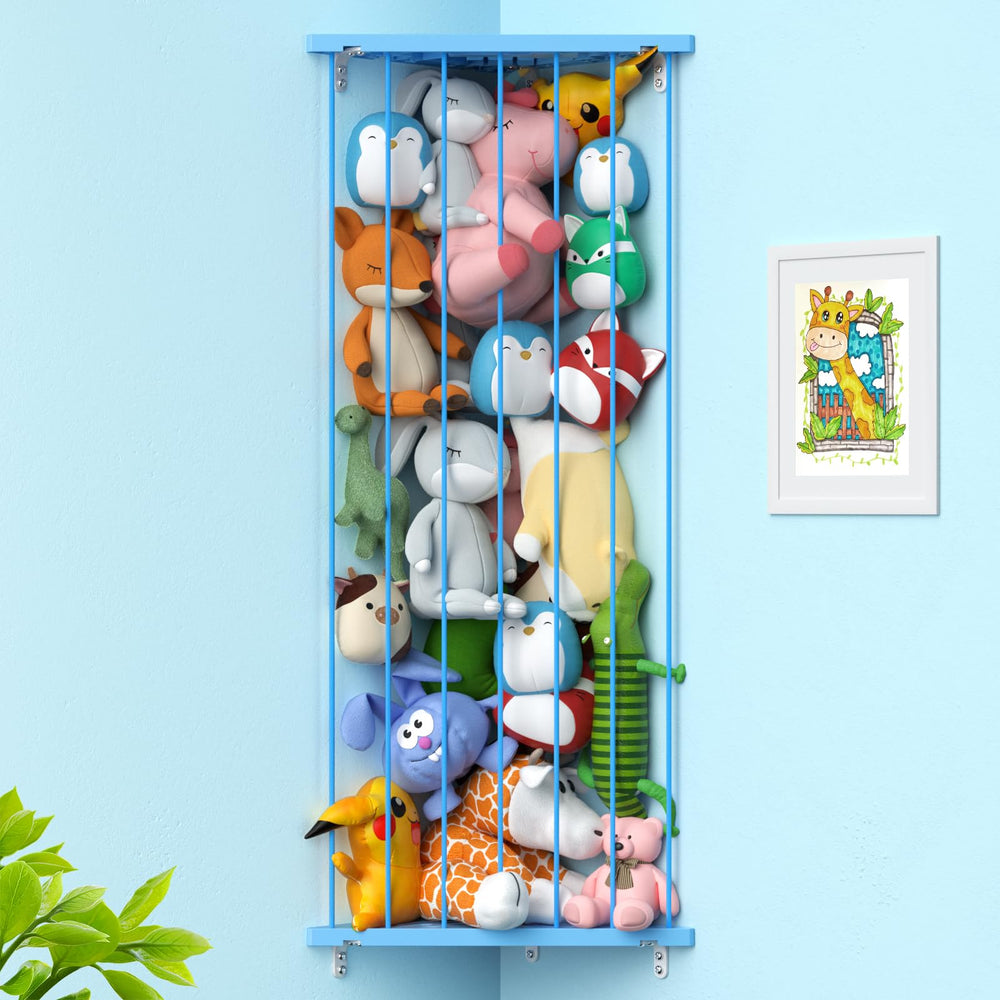 Befayoo corner stuffed-animal storage adjustable length for flexible organization.