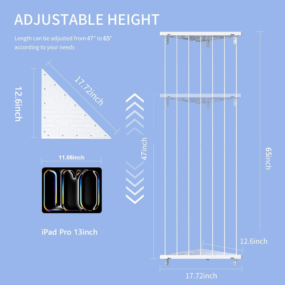 Befayoo wall-hung storage showing adjustable cord and plush toy display.