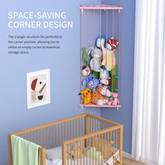 Befayoo elastic-rope-prevent-falling-pink ensures plush toys stay secure.