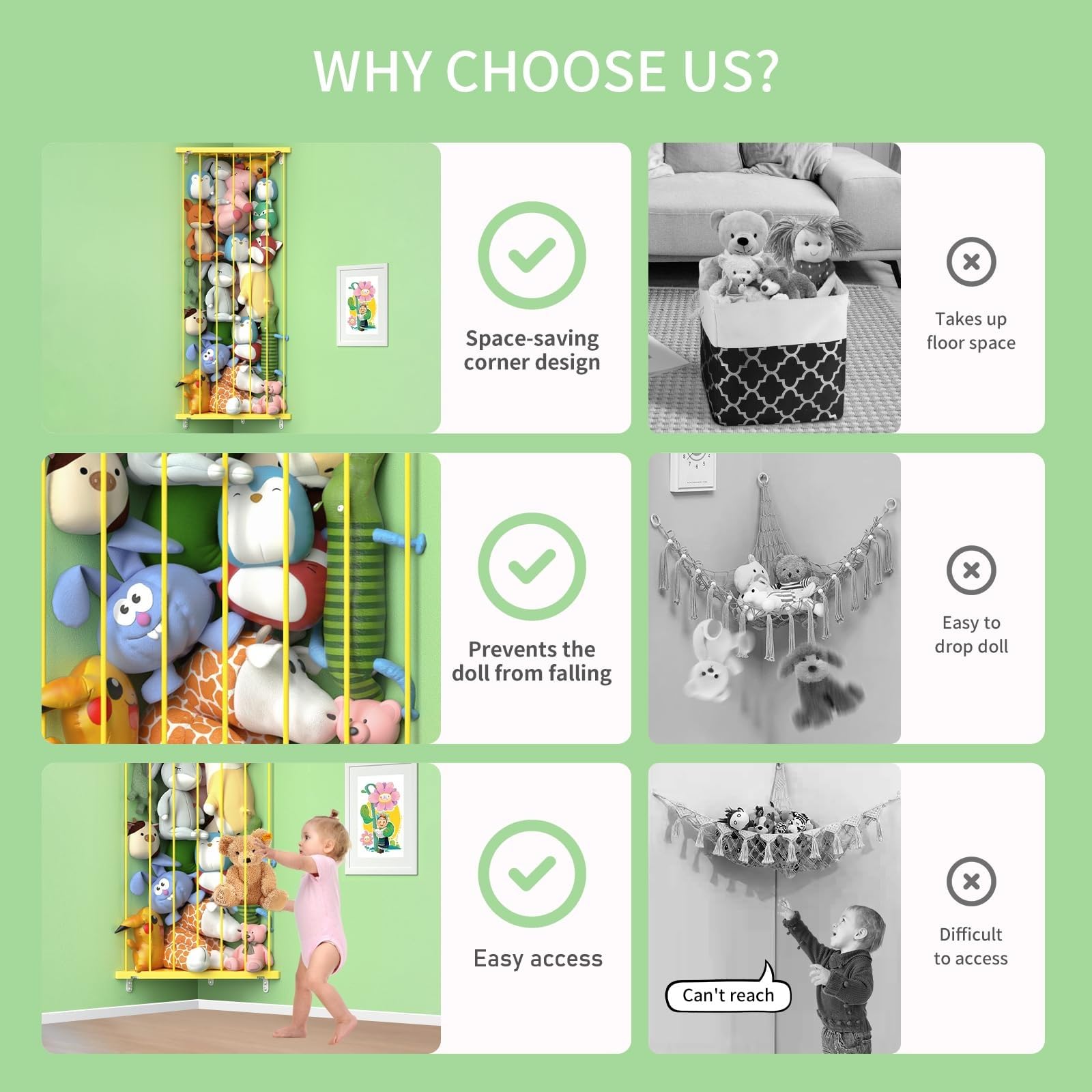 Befayoo space-saving 90-degree corner design frees floor space in bedrooms