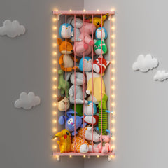Befayoo stuffed animal storage corner mount with adjustable length for flexible plush organization.