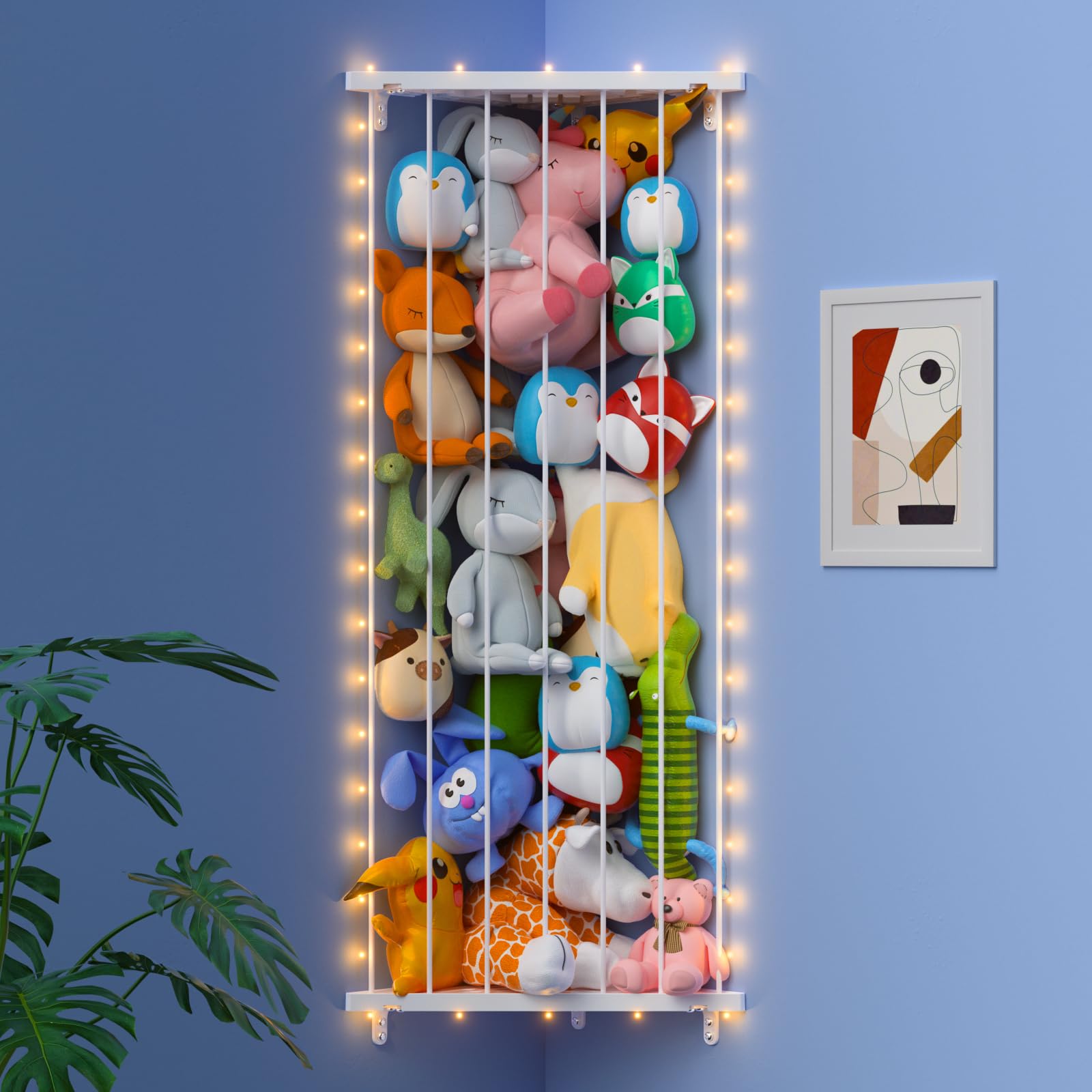 Befayoo stuffed animal storage length 75inch demonstrates adjustable capacity for toys