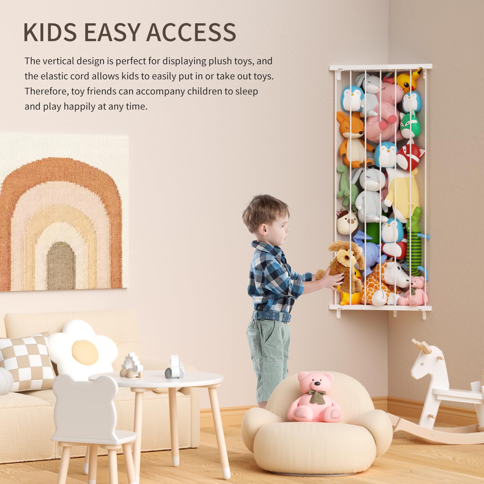 Befayoo white decorative finish complements nursery decor.