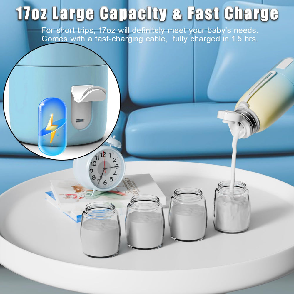 BEGUKO bottle warmer temperature setting allows precise feeds.