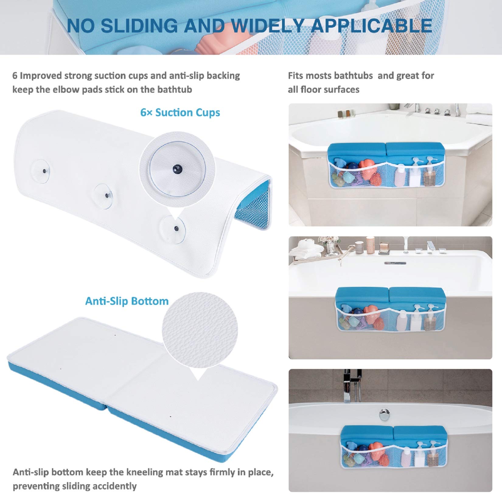 Beiens blue kneeler features large pockets for toys and essentials