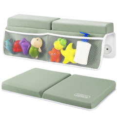 beiens bath kneeler and elbow-rest set provides cushioned support for knees during baby bath