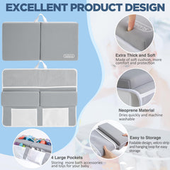 Beiens bath kneeler non-slip suction cups ensure stability during bath time