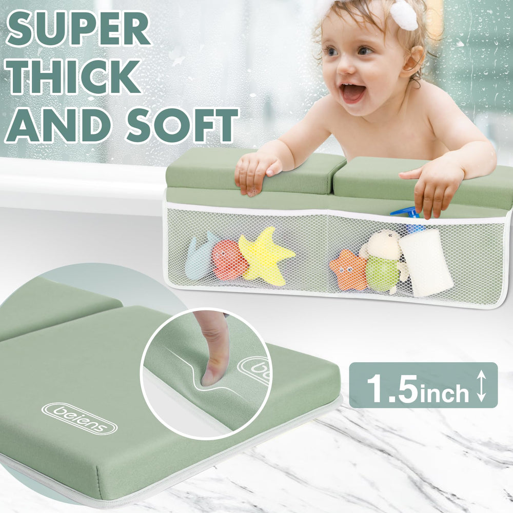beiens bath time storage pockets keep toys and essentials within reach