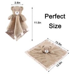 BEILIMU Baby Bear Security Blanket ready to gift for newborns.