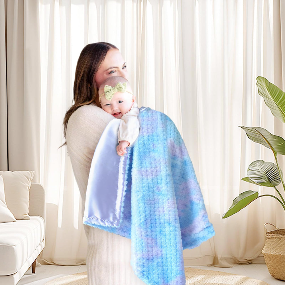 BEILIMU baby blanket back silk satin provides delicate, skin-friendly touch.