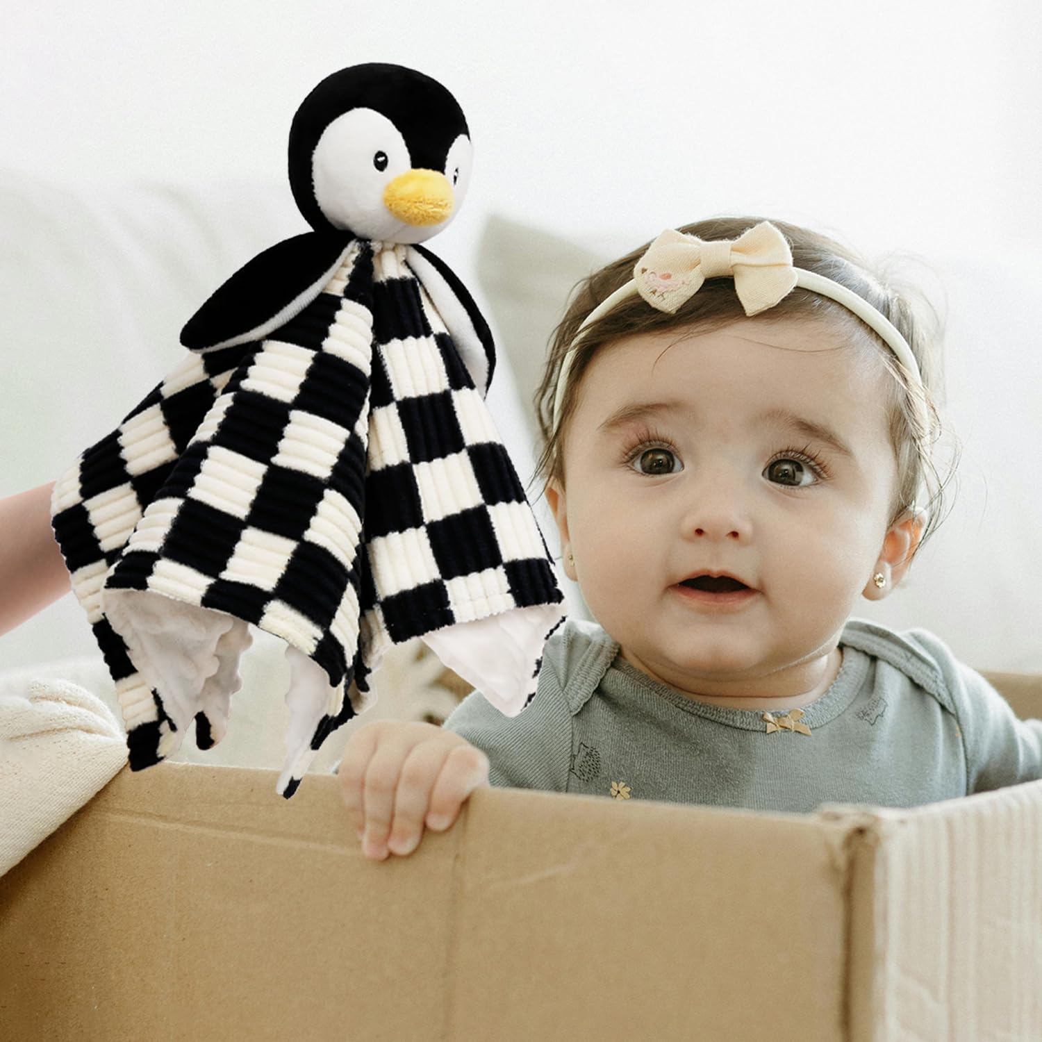 BEILIMU penguin embroidery eyes safely stitched design