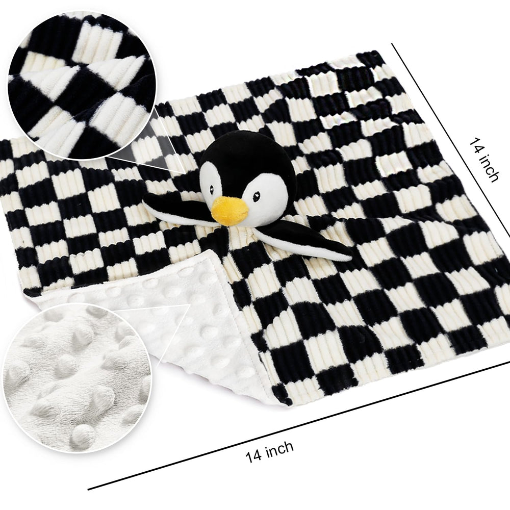 BEILIMU lovey blanket back with minky dot soft hugs