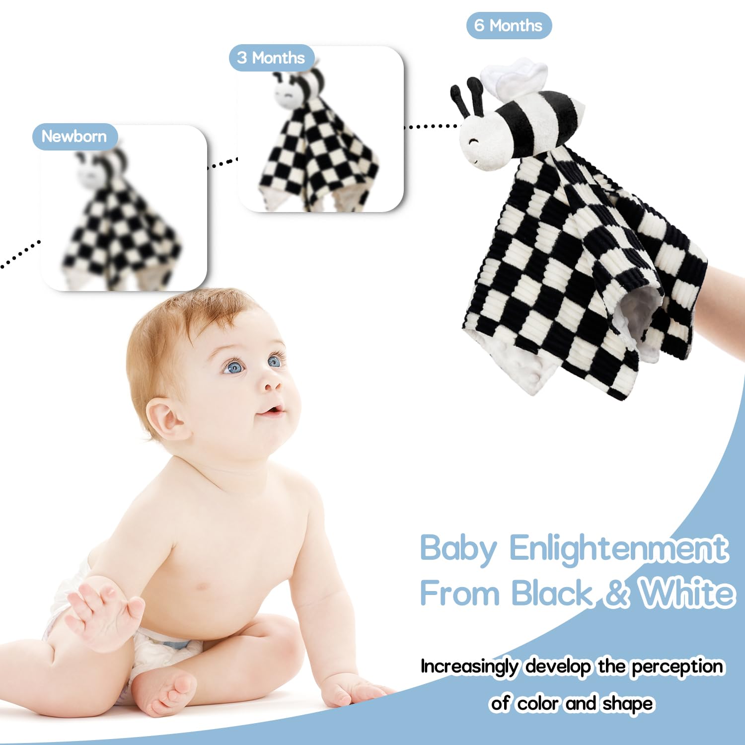 BEILIMU bee snuggle stuffed animal companion supports comforting bedtime routines.