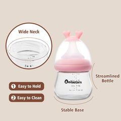 Beilastarx anti-colic design with air holes balances pressure