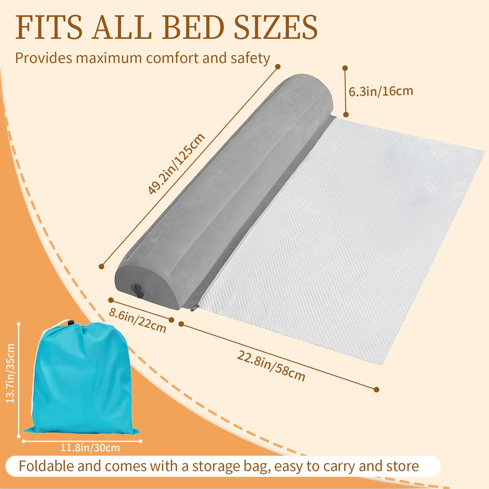 BeiliuDevise inflatable bed bumpers inflation demo illustrating quick setup without a pump.