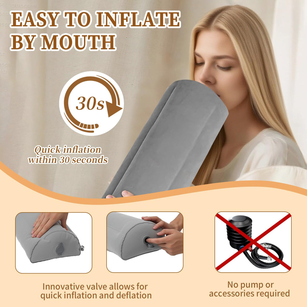 BeiliuDevise inflatable bed bumpers machine-washable cover for easy cleaning.