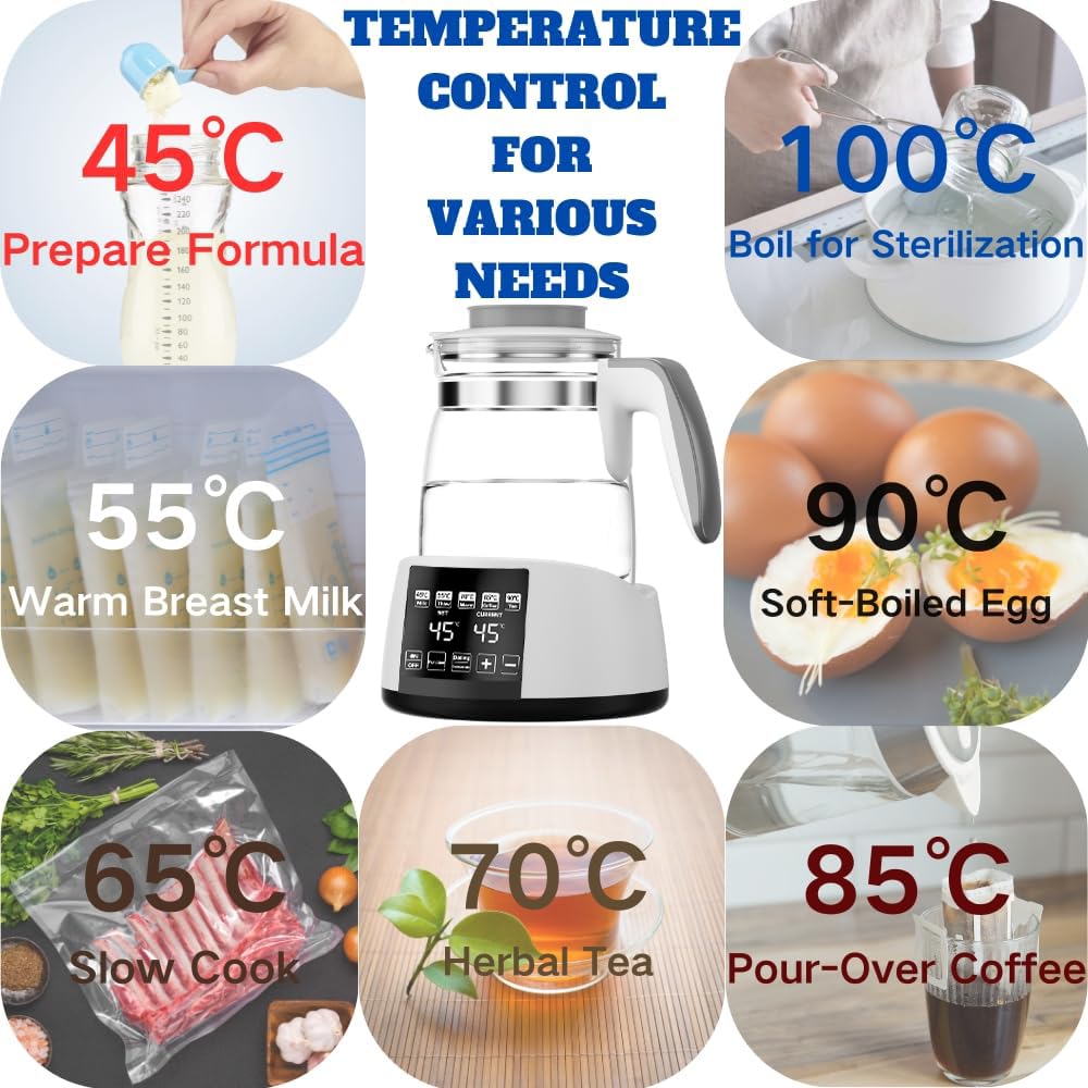 BEINGMATE bottle warmer with temperature display showing precise heat control