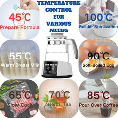 BEINGMATE bottle warmer with temperature display showing precise heat control