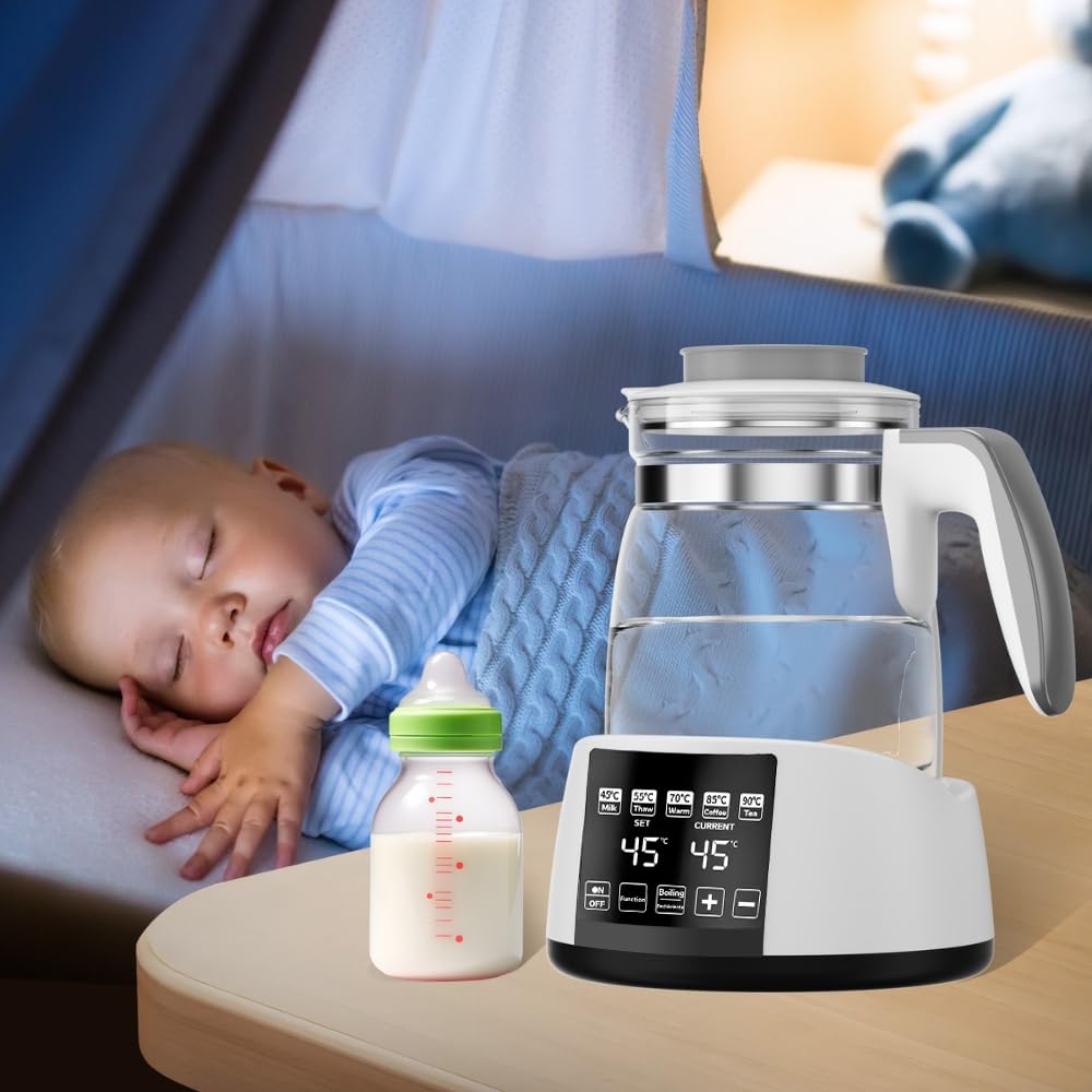 BEINGMATE BPA free glass and stainless design blends safety and style
