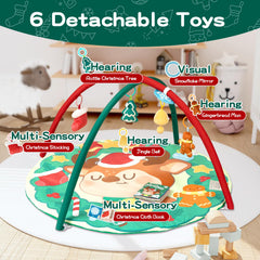BEINGMATE Care Christmas Play Gym Mat bell toy shake promotes arm movement