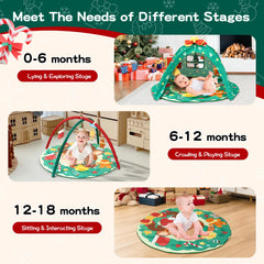 BEINGMATE Care Christmas Play Gym Mat toy tree squeeze boosts grasping skills