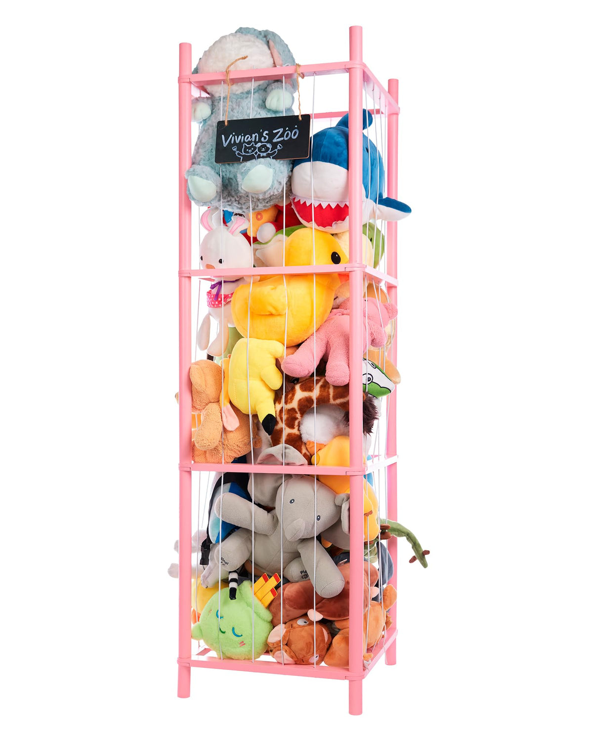BEINGMATE Care large stuffed animal storage front view showing organized plush toy play space