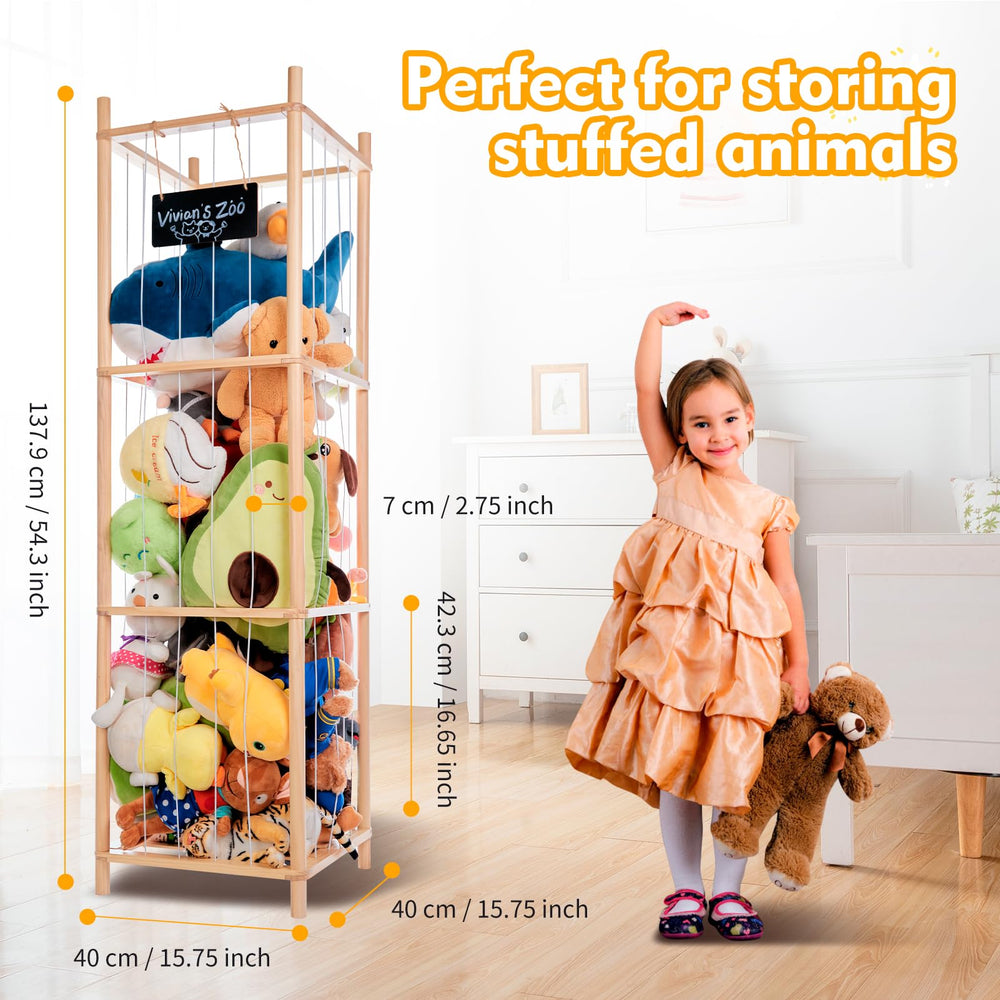 BEINGMATE Care stuffed animal storage chalkboard invites labeling and doodles, adding playful room decor.