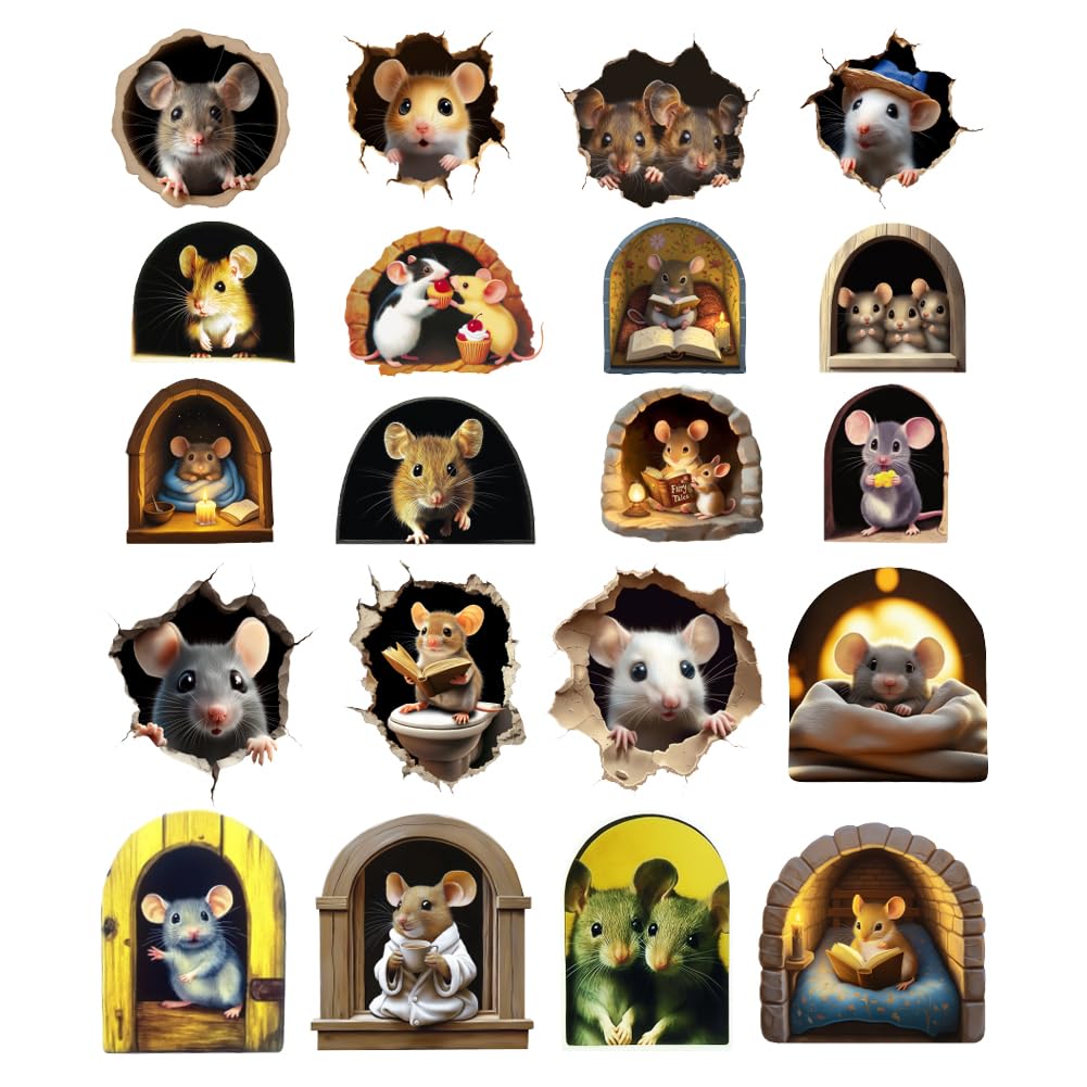 beinkmake mouse-hole-wall-sticker offers a creative design to spark imagination in kids’ rooms