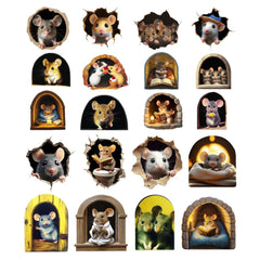 beinkmake mouse-hole-wall-sticker offers a creative design to spark imagination in kids’ rooms