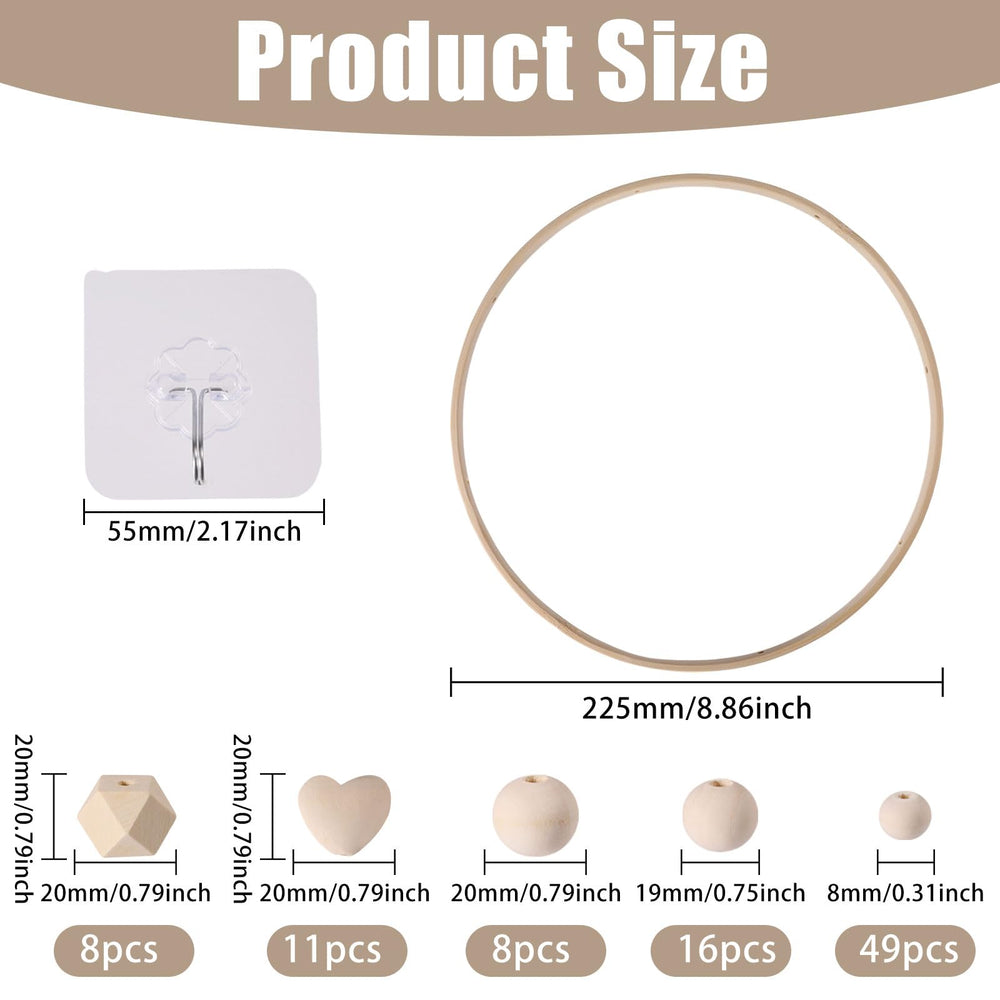 Beinkmake beads in 8mm, 19mm, 20mm offering tactile variety for sensory play