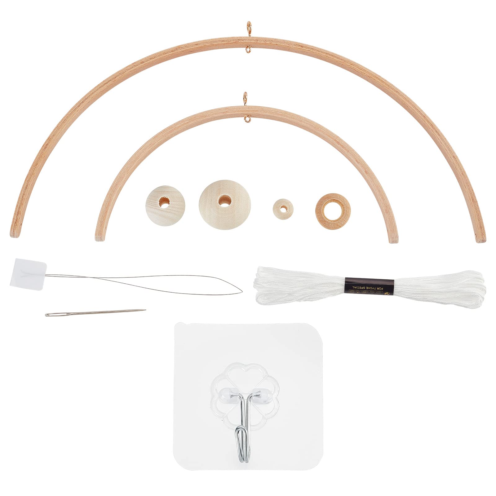 Beinkmake nursery wooden frame kit round front view for stylish nursery decor