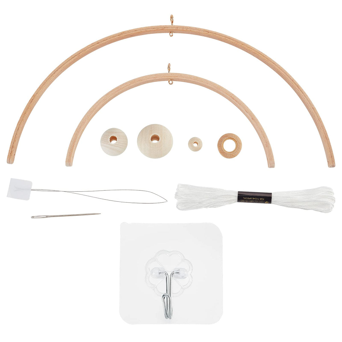 Beinkmake nursery wooden frame kit round front view for stylish nursery decor