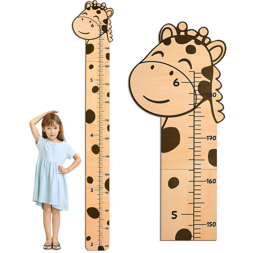 Beinou growth chart animal design on wall adds playful decor and tracks height milestones