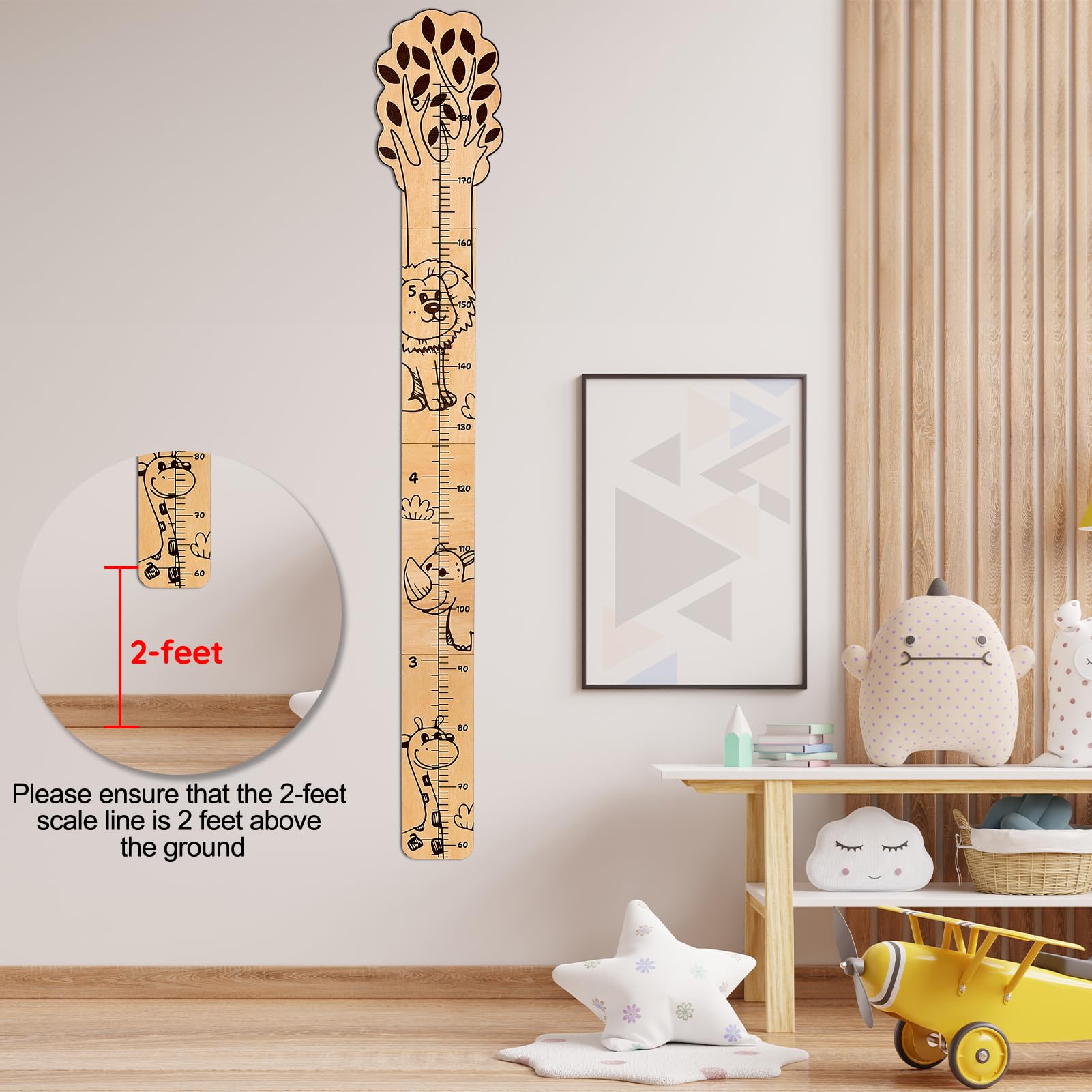 Beinou Growth Chart featuring cute animal design enhancing room charm
