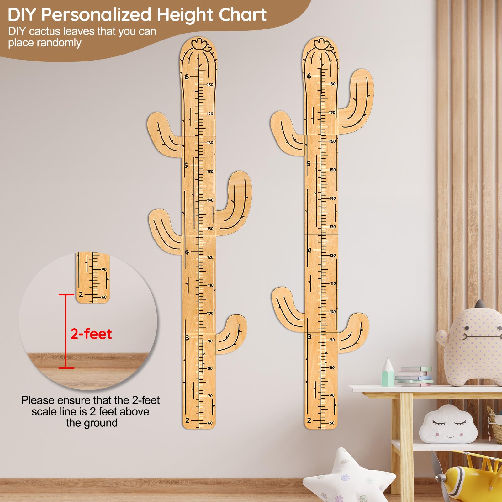 Beinou Growth Chart kids writing area—space to personalize growth milestones