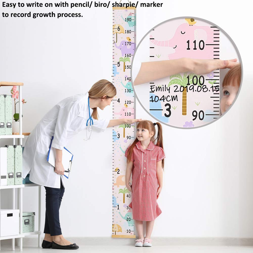 Beinou growth chart used as nursery decor while monitoring kids height
